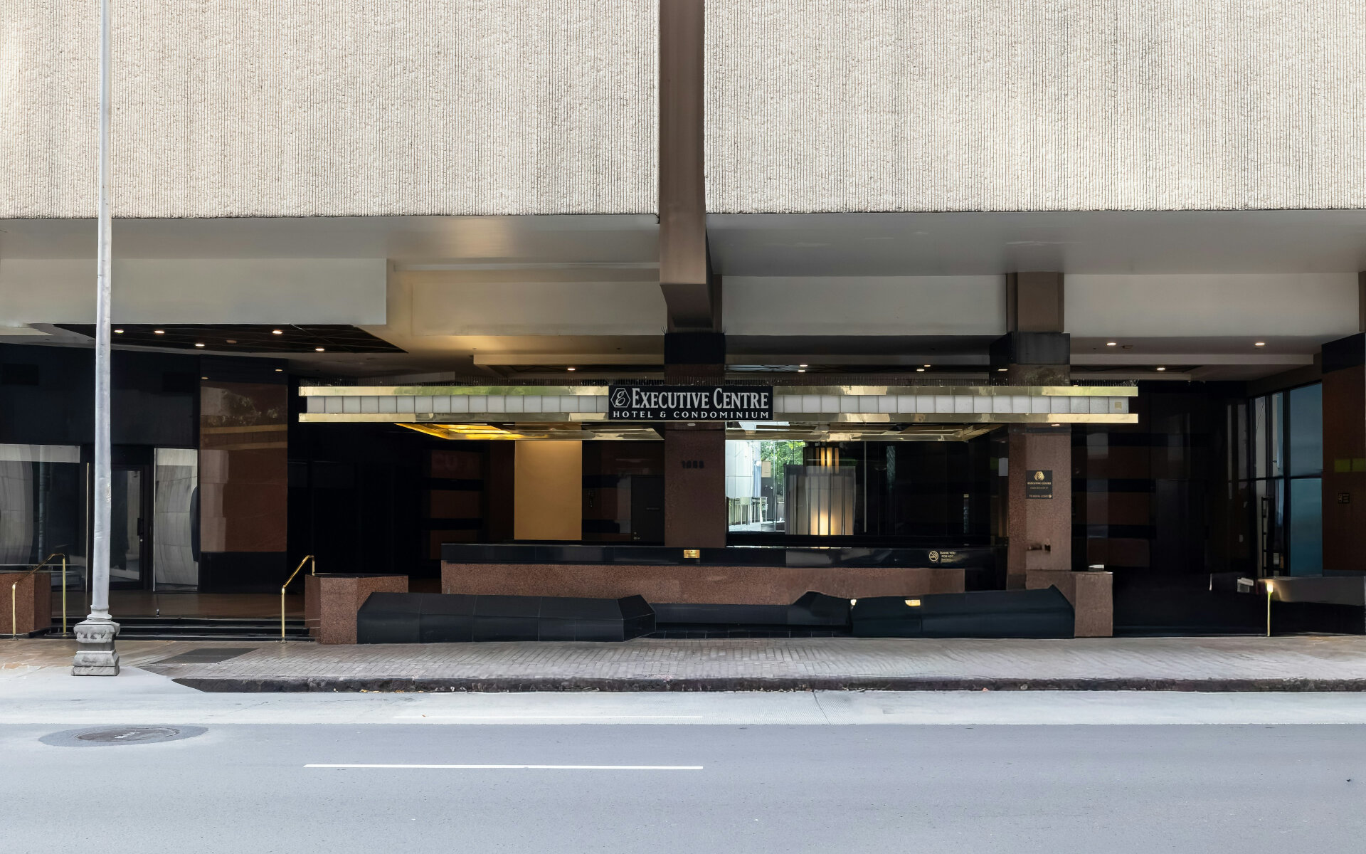 Entrance to the Bishop Suites at the Executive Center with signage