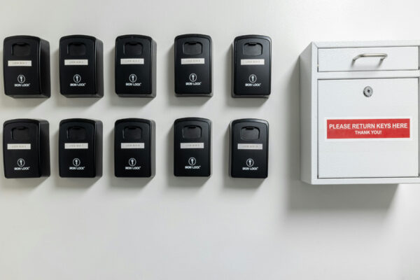 BSE Reception lock boxes for easy access after hours