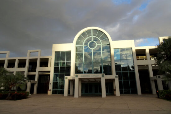Entrance to the Neal S Baisdell Center in Honolulu